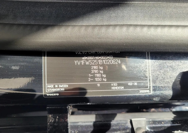 Volvo V60 cena 29800 przebieg: 254000, rok produkcji 2011 z Opoczno małe 436